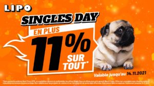 Rabais chez LIPO pour Singles Day